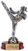 Martial Arts Silver Resin on Piano Finish Base - Female [SCRF-MAF]