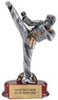 Martial Arts Silver Resin on Piano Finish Base - Male [SCRF-MAM]