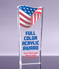 1 inch Thick Acrylic Tidal Wave Award - 10 inch Color [ATTW10-FC-Q]