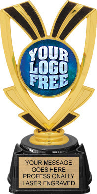 Custom Insert Victory Ribbon Trophy on Regal Base [TXRGi-J705]