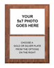 Traditional Woodgrain Vertical Photo Plaque - 9 x 12 inch [P326-V-TWD]