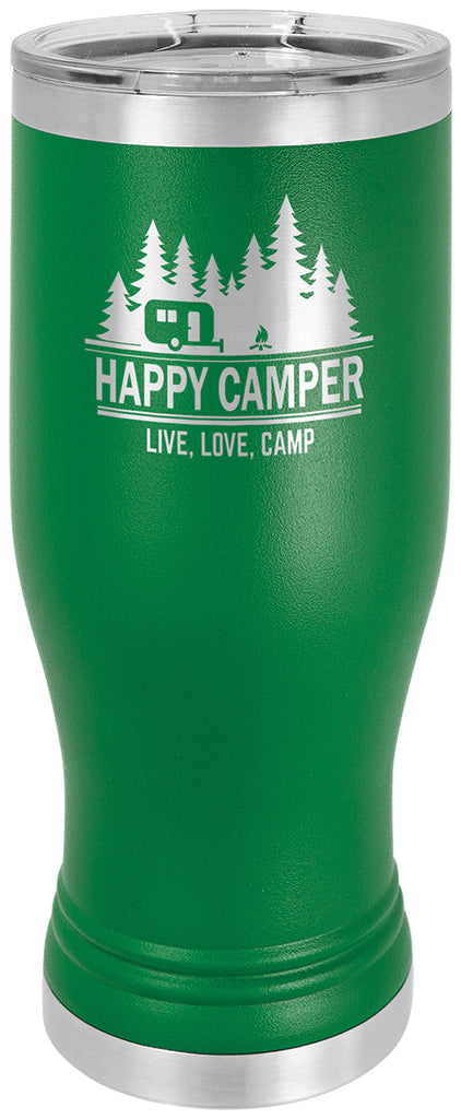 20 oz. Polar Camel Pilsner w/ Lid - Green [PCJ9-85]