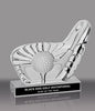 Golf Club Sculpted Glass Award [CRSC-CLB-GL]