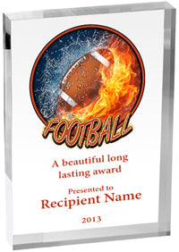 Football Vibrix Acrylic Award [A46BV-FB]
