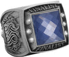 Finalist Championship Ring with Blue Center Stone-Silver [RGSJ-S-FIN-BLU]