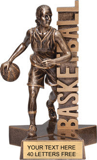 Basketball Billboard - 6.5" Resin Trophy - Female [RMB6-BKF]