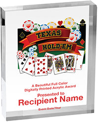 Card Games Vibrix Acrylic Awards [3/4 inch thick]