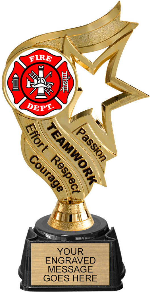 Black and Gold Inspiration Insert Trophy on Synthetic Regal Base [TRGi-J60]