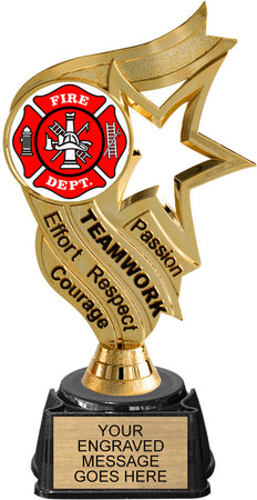 Black and Gold Inspiration Insert Trophy on Synthetic Regal Base [TRGi-J60]