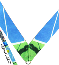 7/8 x 30 in. Tennis Sublimated Neck Ribbon [NKRB-4044]