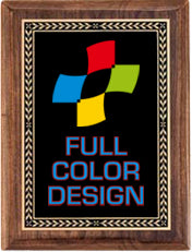 High Gloss Genuine Walnut Plaques - Color