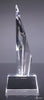 Faceted Crystal Fan Award - 7.5 inch [CM40-7]
