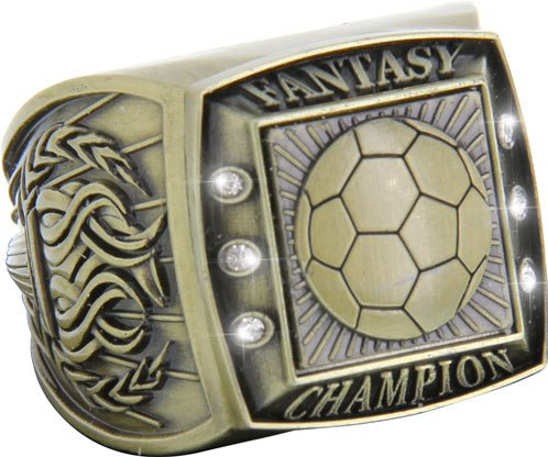 Fantasy Champion Ring with Activity Insert- Soccer Gold [RGSJ-G-FANCH-SC]