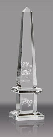 Crystal Two-Tier Obelisk- 12 inch [CM99OB-12]