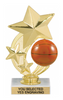 Basketball Shooting Star Spinning Trophy [TSSS6-BK]