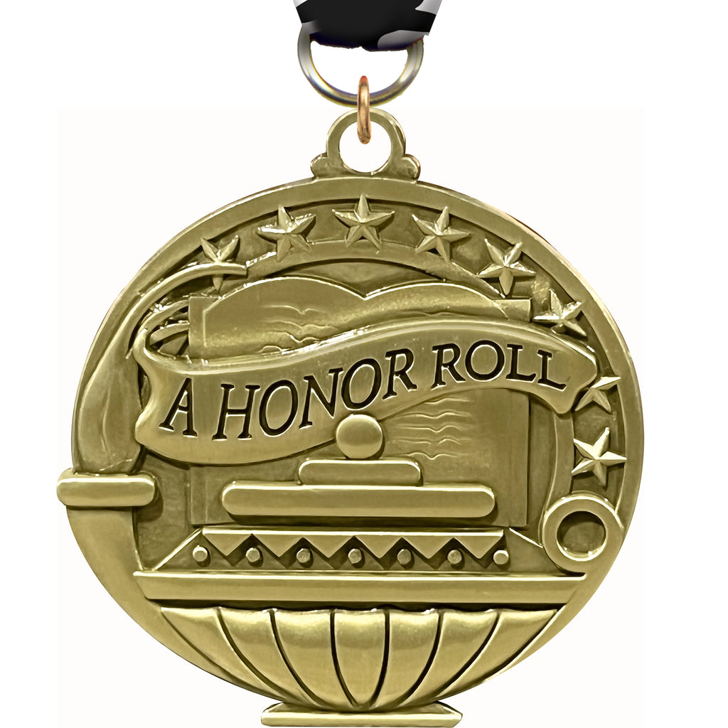 2" A Honor Roll Academic Medal [MAP2-HNRL-A]