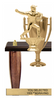 Two Baseball Bat Column Trophy [TBAT20-Bat-8in]