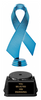 Blue Awareness Ribbon Diamond Riser Trophy [TDRAWRB-BLU]