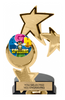 Insert Holder Triple Star Spinning Trophy [TTSS9-i]