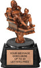 Bronze Finish Armchair Fantasy Football Resin Trophy [RFFB7-FFB-B]