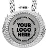 6 inch Champion Chain w/ Gold Engraving Plate - Silver [CECSP-S-SLV]