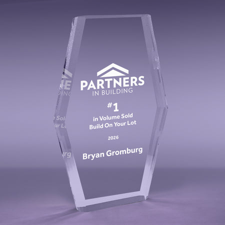 7 inch Multi Bevel Brilliance Hexa-Tower Acrylic Award [ATMBHTX-7-C]