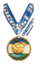 Volleyball Epoxy Color Medal - Gold [MEC2-VB-G]