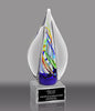 Flame Shaped Art Glass Award 8