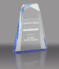 Faceted Acrylic Wedge - Blue 6 inch [ARFW-6-BLU]