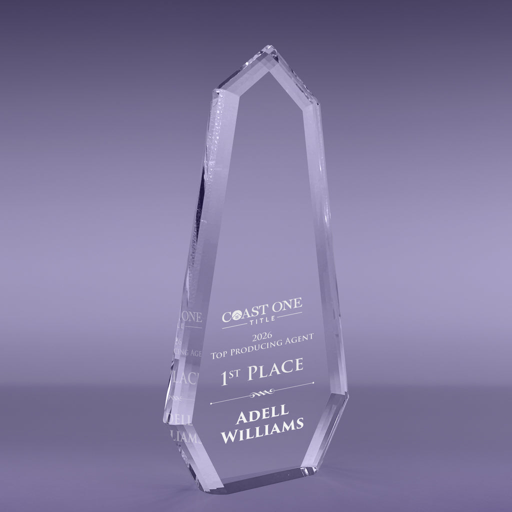 9 inch Multi Bevel Brilliance Peak Acrylic Award [ATMBPK-9-C]