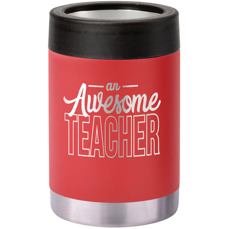 TahoeÂ© Stainless Steel Vacuum Insulated Beverage Holder - Red [TMLG18-RED]