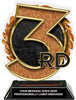 3rd Colorix-T Acrylic Trophy - 6.25 inch [TACR6-3RD-Q]