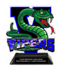 Vipers Mascot Tyke Colorix-T Acrylic Trophy [TACR6-MSCT-VPR-Q]