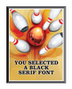 Bowling Graphix Plaque [PGFX810-BW]
