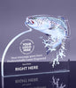 Trout Acrylic Award - 5.5 x 4.375 inch [AFSH-TRT-54-Q]