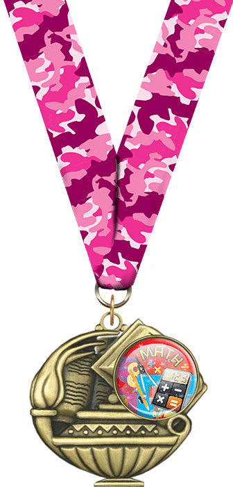 2" Math Insert Academic Medal [MAP2-i-MT]