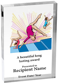 Gymnastics Vibrix Acrylic Award [A46BV-GG]