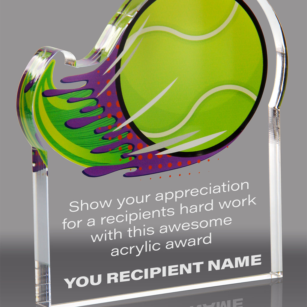 Tennis Splatters Acrylic Awards