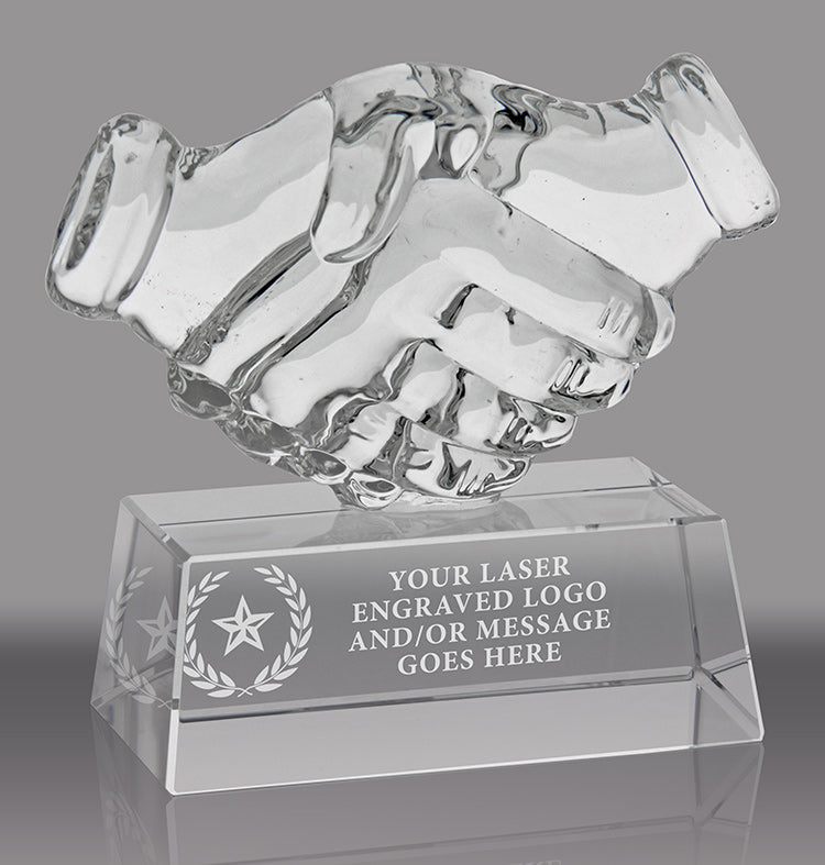 Handshake Crystal Awards