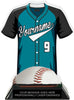 Baseball Jersey Colorix-T Acrylic Trophy- Teal [TACR7-JSY-BS-TEAL-Q]