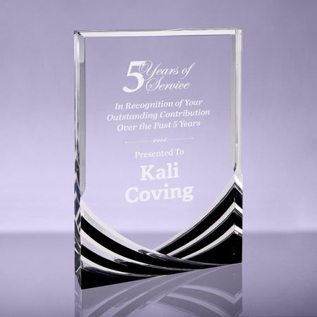 Soaring Acrylic Award - Black - 6x8 inch [AJSAR-68-BLK]