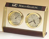 Floating Glass Clock and Thermometer [TDC912]
