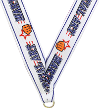 7/8 x 30 in. Martial Arts Star Neck Ribbon [NKRB-1033]