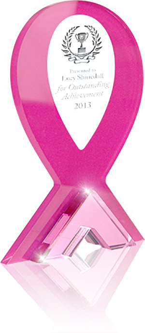 Premier Acrylic Ribbon Standup- Pink [APRIBP8]