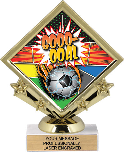 Diamond Shaped Color Insert Trophies
