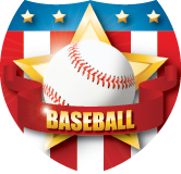 Baseball Stars & Stripes Shield Insert [SH-2567]