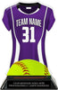 Softball Jersey Colorix-T Acrylic Trophy- Purple [TACR7-JSY-SB-PRP-Q]