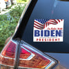 I'm Ridin' with Biden Waving Flag Vinyl Sticker - 6 x 4.5 inch [STK-POL-BIDEN-WAV]