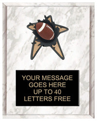 Football Spring Loaded Plaque [PRBI810-FB]
