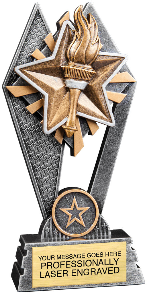 Victory Torch Sun Ray Trophy - 7 inch [RJSR-7-VY]